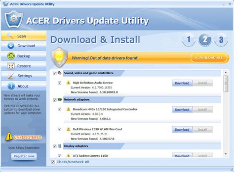 acer drivers update tool